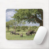 Elefantfamilie Mousepad (Mit Mouse)
