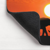 Elefantfamilie Mousepad (Ecke)