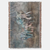 Elefantherde Digital-Kunst Decke (Vorderseite Vertikal)