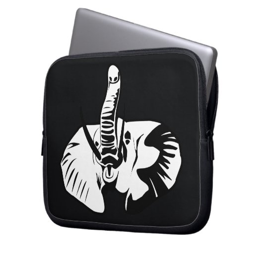 Elefantlaptophülse Laptopschutzhülle (Vorderseite Links)