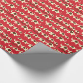 Elefantmuster des 1. ersten Geburtstages des Babys Geschenkpapier (Ecke)