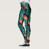 Elefantmuster DruckLeggings Leggings (Links)
