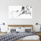 Elefant's treue 100% von Inkspot Leinwanddruck (Insitu (Schlafzimmer))