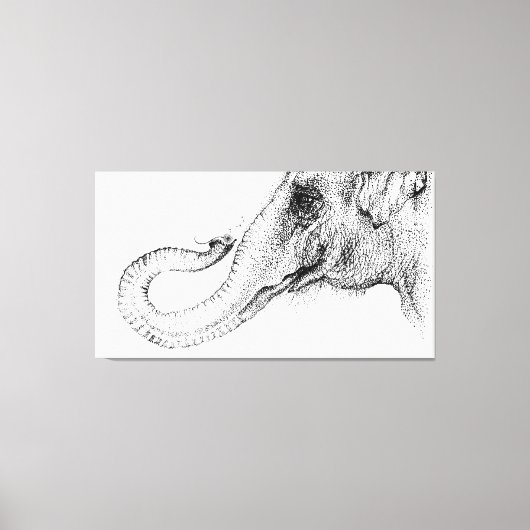 Elefant's treue 100% von Inkspot Leinwanddruck (Vorderseite)