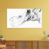 Elefant's treue 100% von Inkspot Leinwanddruck (Insitu (Wohnzimmer))