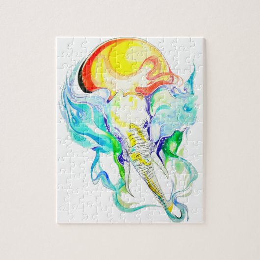 Elefantsonnenschein Puzzle (Vertikal)