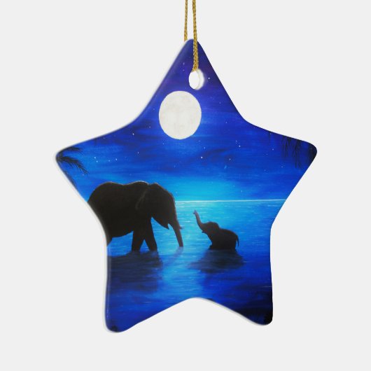 Elefantsternverzierung Keramikornament (Rechts)