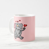 Elefantvalentine-T - Shirts und Geschenke Kaffeetasse (Vorderseite Links)