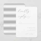 Eleg RSVP Karte (Vorne/Hinten)