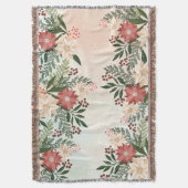 Elegan Festivals Weihnachten Poinsettia Urlaub Decke (Vorderseite Vertikal)