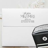 Elegan Future Mr. and Mrs Address Wedding Permastempel