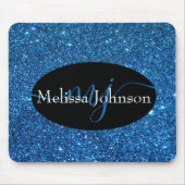 Elegan-Schrift auf Black Mouse Pad Mousepad (Vorne)