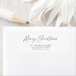 Elegan Simple Script Frohe Weihnachtstypografie