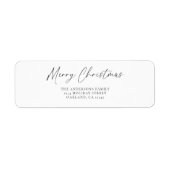 Elegan Simple Script Frohe Weihnachtstypografie (Vorne)