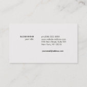 Elegan Tree Branch Gold und Black Visitenkarte (Rückseite)