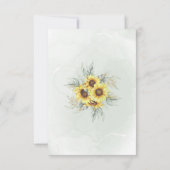 Elegan Watercolor Brautparty Dankeskarte (Rückseite)