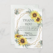 Elegan Watercolor Brautparty Dankeskarte (Vorne/Hinten)