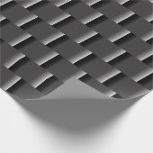 EleganBlack to Grey ombre groß Abstrakt Geschenkpapier (Ecke)