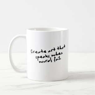 EleganBold Black Typografy Minimalistisch Powerful Kaffeetasse