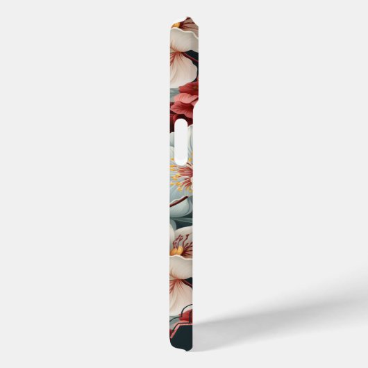 EleganBold Floral mit Custom Monogram Case-Mate iPhone Hülle (Rückseite / Rechts)