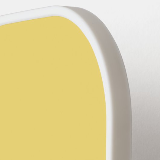 EleganBold Mit Monogramm Initial Macaroon Gelb Pickleball Schläger (Linke Seite)