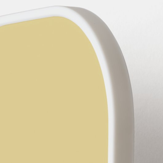 EleganBold Mit Monogramm Initial Marzipan Yellow Pickleball Schläger (Linke Seite)