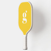 EleganBold Mit Monogramm Initial Toskana Gelb Pickleball Schläger (Links)