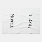 EleganBold Personalisierter Familienname Geschirrtuch (Horizontal)