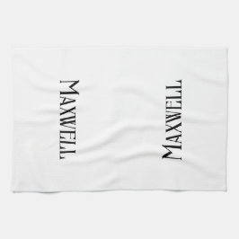 EleganBold Personalisierter Familienname Geschirrtuch