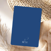 EleganBold Typografy Classic Blue Floral Einladung