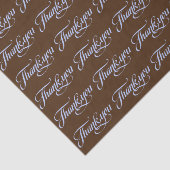 Eleganbraun & Pastellblau Vielen Dank, Muster Seidenpapier (Ausschnitt)