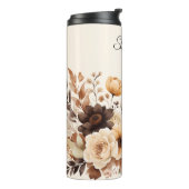 Eleganbraun und rot Personalisiert Thermosbecher (Nach links gedreht)