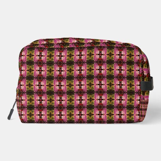 Eleganbraun und schwarz Symmetria Waschbeutel (Rückseite)