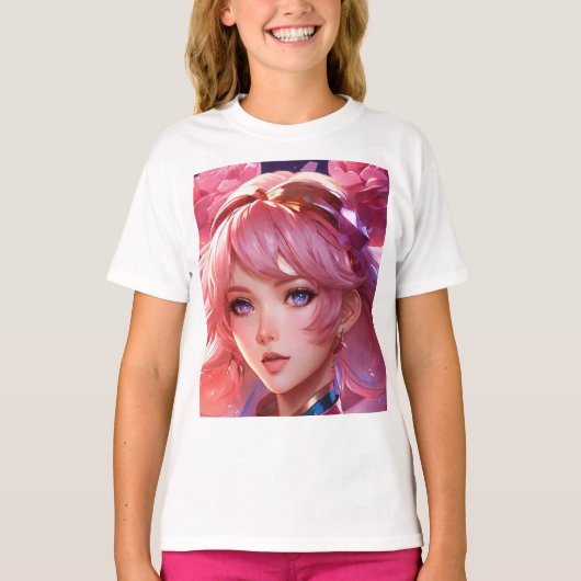 Elegance: Anime Girl Animation Women's T-Shirt (Vorderseite)