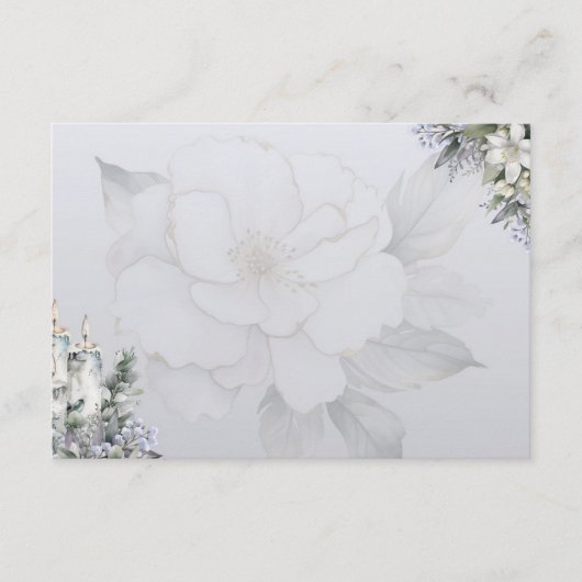 Elegance Basic Blank Recipe Card Begleitkarte (Vorderseite)