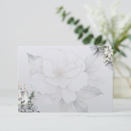 Elegance Basic Blank Recipe Card Begleitkarte (Stehend Vorderseite)