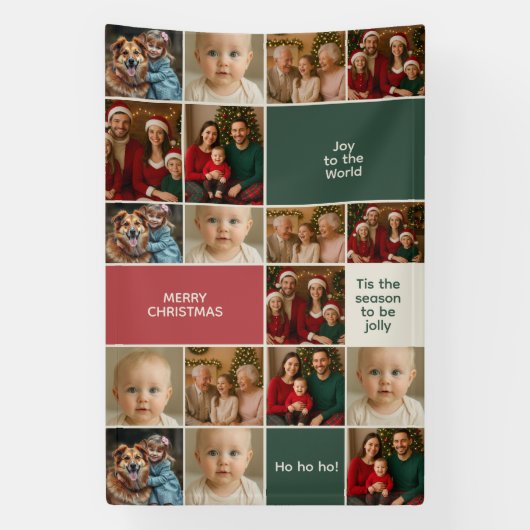 elegance big life images collage Christmas Banner (Vertikal)
