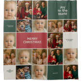 elegance big many images collage Christmas Duschvorhang (Vorderseite)