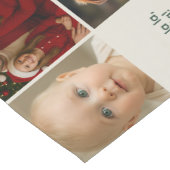 elegance bigger family Photos collage Christmas Kurzer Tischläufer (Ecke)