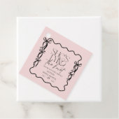 Elegance Black Bow Bridal Shower Geschenkanhänger (Beispiel)