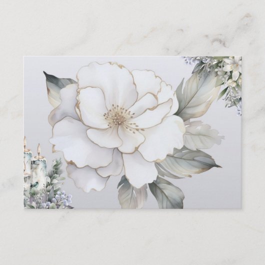 Elegance Blank Recipe Card Begleitkarte (Vorderseite)