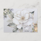 Elegance Blank Recipe Card Begleitkarte (Rückseite)