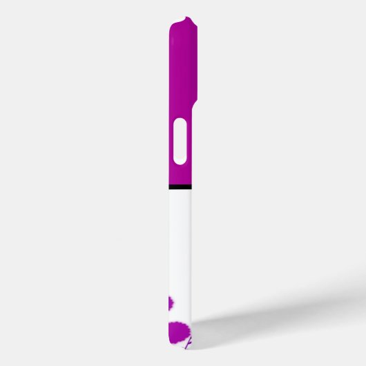 Elegance Blooms: Personalisiertes Monogramm Case-Mate iPhone Hülle (Rückseite / Rechts)