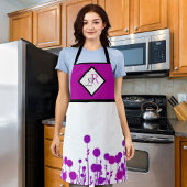 Elegance Blooms: Personalisiertes Monogramm Schürze