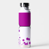 Elegance Blooms: Personalisiertes Monogramm Trinkflasche (Links)