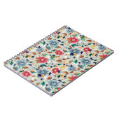 Elegance Blooms: Vintager Hintergrund Notizblock (Linke Seite)