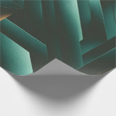 Elegance Dark Geometric Muster Geschenkpapier (Ecke)