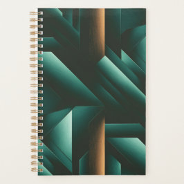 Elegance Dark Geometric Muster Planer