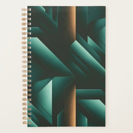 Elegance Dark Geometric Muster Planer (Vorderseite)