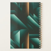 Elegance Dark Geometric Muster Planer (Rückseite)